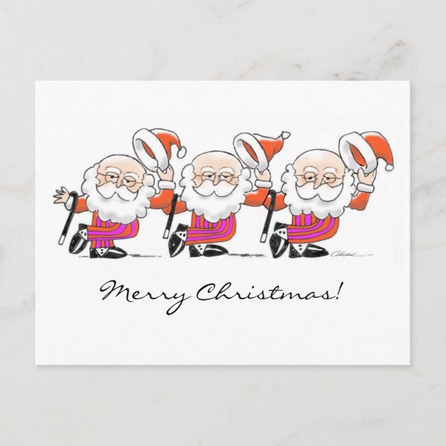 Carte postale de Dancing Santas (Devant)