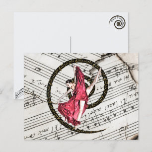 Carte postale de danseur musical