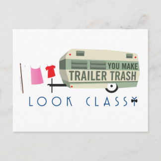 Carte postale de déchets de remorque