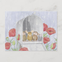 Carte postale de Designs® de Maison-Souris