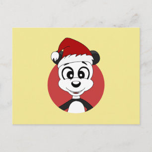 Carte postale de dessin animé de Noël avec un ours