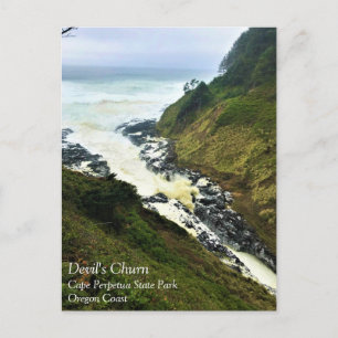 Carte postale de Devil's Churn, Cape Perpetua, côt