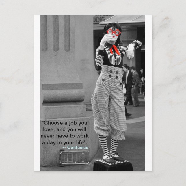 Carte postale de devis Confucius (Devant)