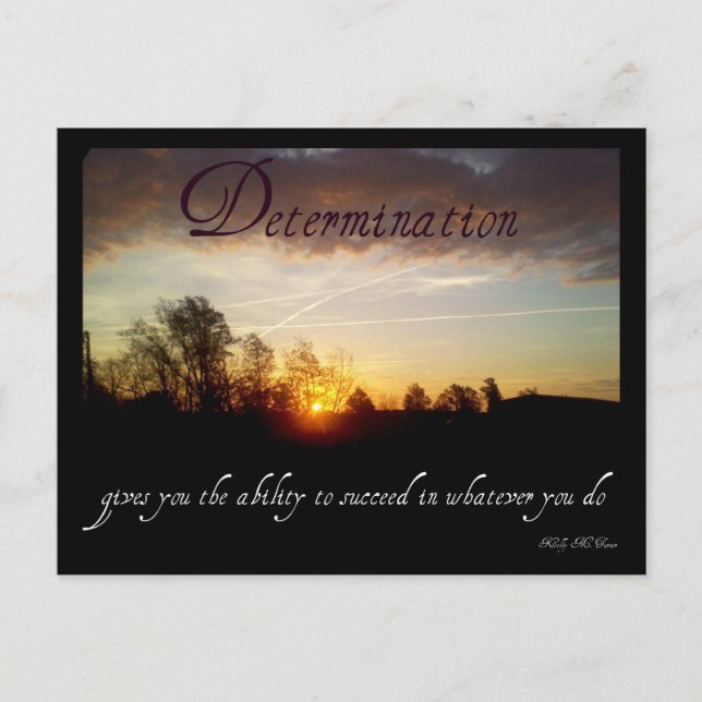 Carte postale de devis Inspiration de déterminatio (Devant)