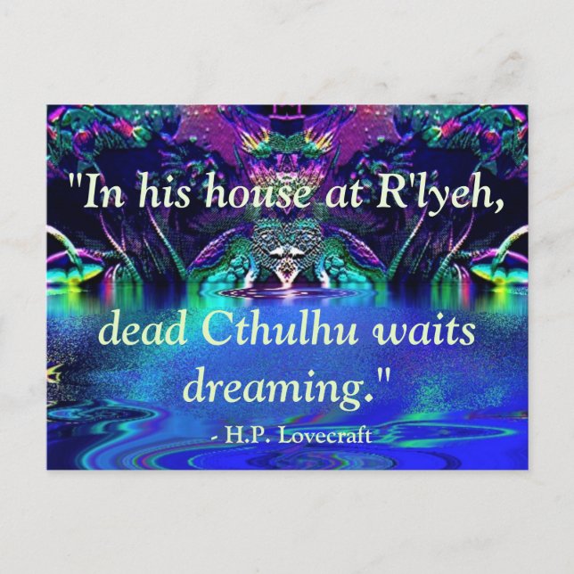 Carte postale de devis Lovecraft (Devant)