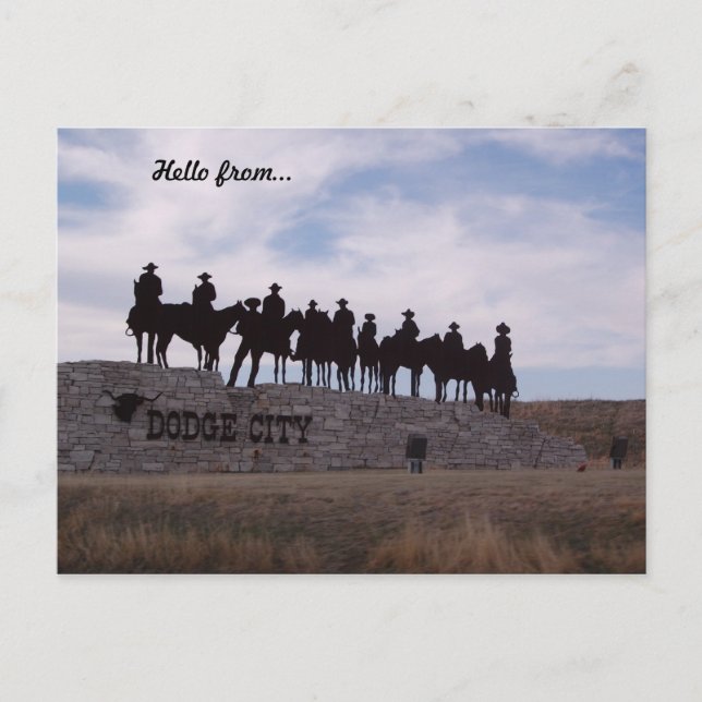 carte postale de dodge city kansas (Devant)