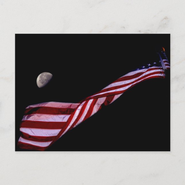 Carte postale de drapeau américain (Devant)