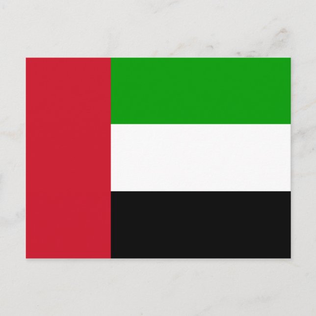 Carte postale de drapeau des Emirats Arabes Unis (Devant)