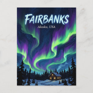 Carte postale de Fairbanks Alaska