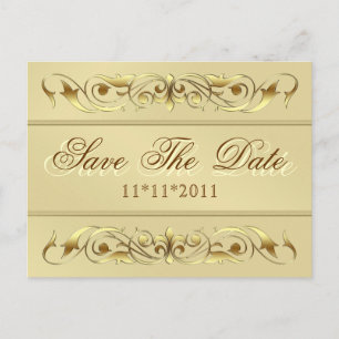 Carte postale de faire-part de date de Grand-Duche