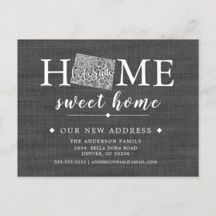 Carte postale de Faire-part de déménagement d'État