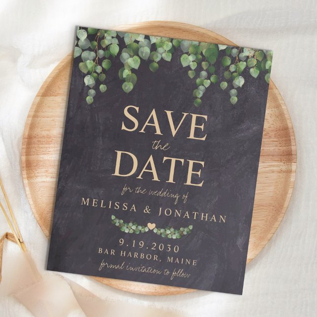 Carte postale de faire-part de mariage rustique à  (Créateur téléchargé)