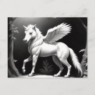 Carte postale de fantasy Cheval ailé