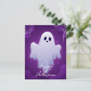 Carte postale de fantôme d'Halloween