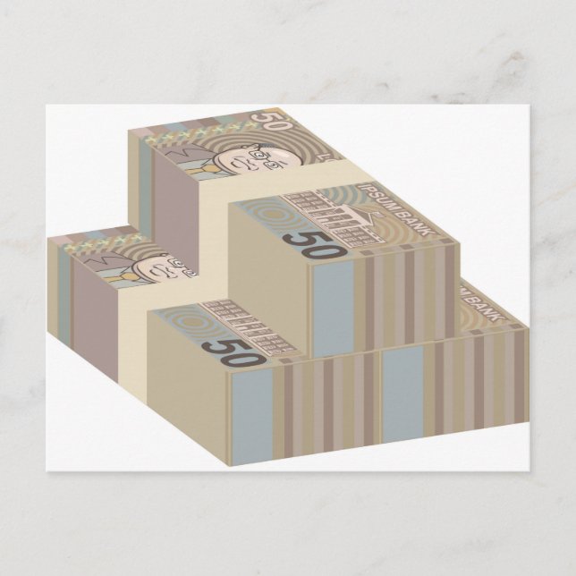 Carte Postale De fausses piles d'argent (Devant)