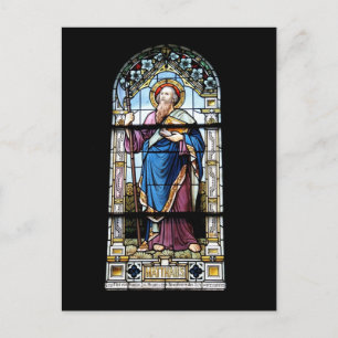 Carte postale de fenêtre d'église