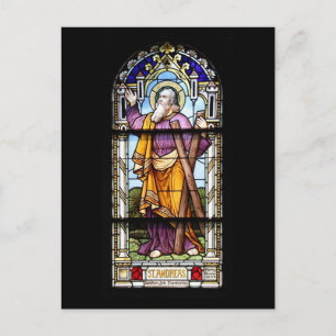 Carte postale de fenêtre d'église