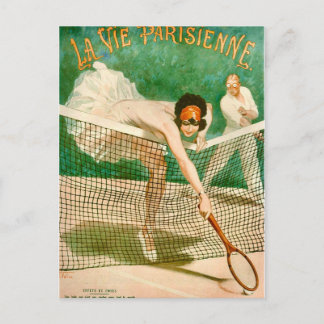 Carte postale de fête de tennis