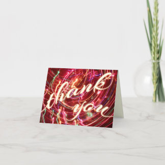 carte postale de fête lumineuse de remerciement