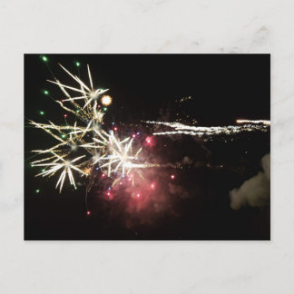 Carte postale de feu d'artifice