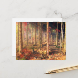 Carte postale de feuilles d'or