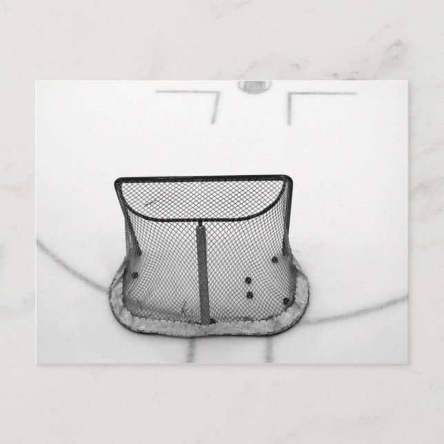 Carte postale de filet de hockey (Devant)