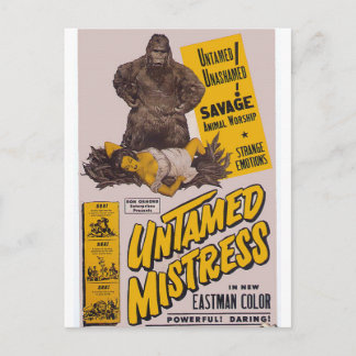Carte postale de film B vintage - Maîtresse indomp