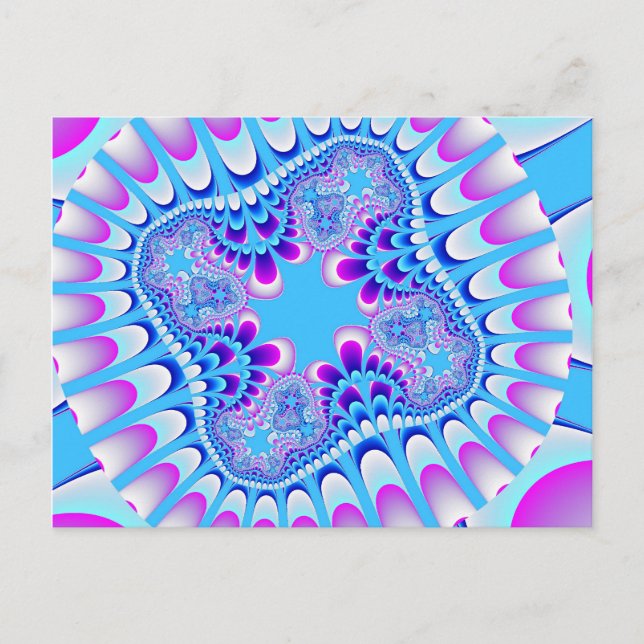 Carte postale de fleur gelée personnalisée (Devant)