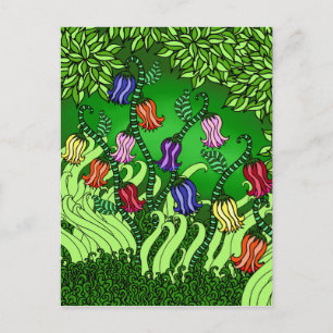 Carte postale de fleurs de Bell