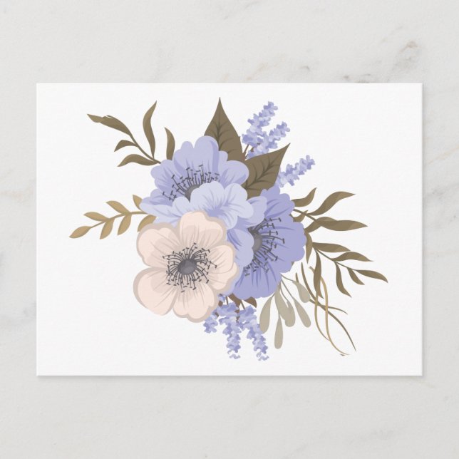 carte postale de fleurs de printemps (Devant)