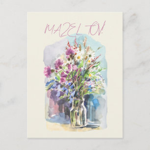 Carte postale de fleurs sauvages