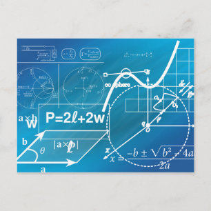 carte postale de formule géométrique