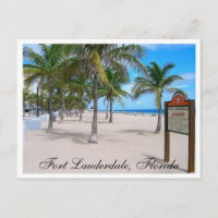 Carte postale de Fort Lauderdale Beach Florida