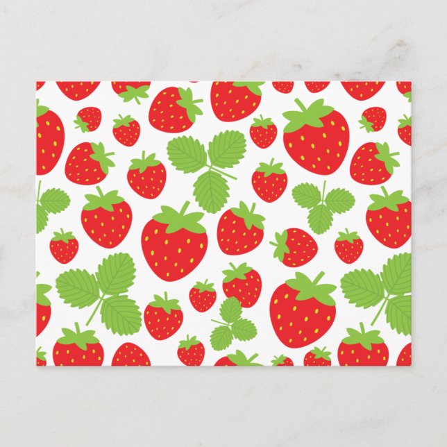 Carte postale de fraises (Devant)