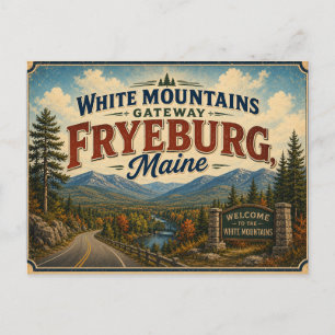 Carte postale de Fryeburg Maine Montagnes Blanches