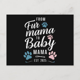 Carte Postale De Fur Mama à Baby Mama Estimé 2025 Chien Chat Mam