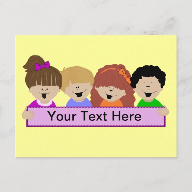 Carte postale de garderie pour enfants (Devant)