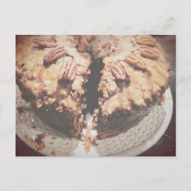 Carte postale de gâteau aux fruits de Noël (Devant)