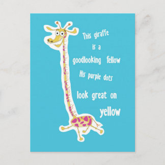 Carte postale de girafe