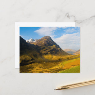 Carte postale de Glen Coe, Écosse