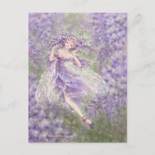 Carte postale de glycines (Devant)