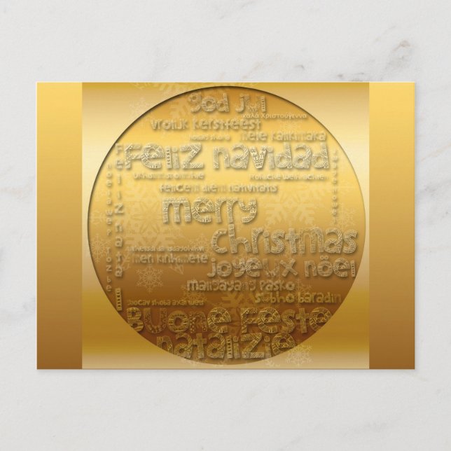Carte postale de Golden International Christmas (Devant)