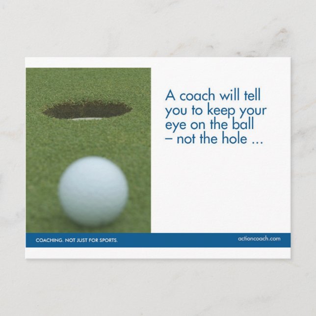 Carte postale de golf (Devant)