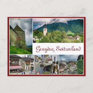 Carte postale de Gruyère, Suisse