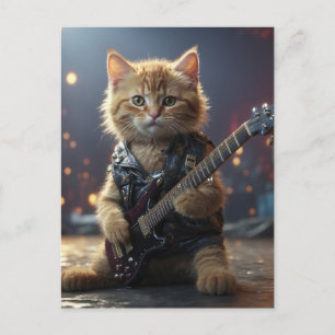 CARTE POSTALE DE GUITARE