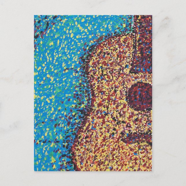 Carte postale de guitare d'Impresionist (Devant)