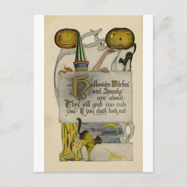 Carte postale de Halloween (Devant)