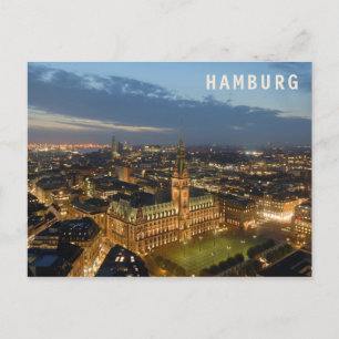 Carte postale de Hambourg By Night