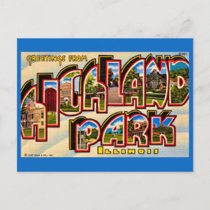 Carte postale de Highland Park