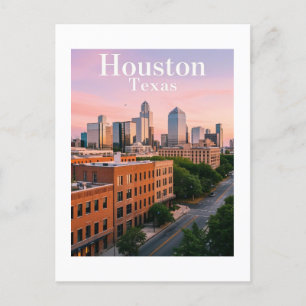 Carte postale de Houston Texas